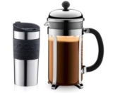 Bodum K11068-01 Chambord Kaffeebereiter für bis zu 8 Tassen + Travel Mug Becher für 27,39€
