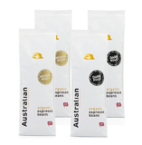 Probierpaket mit 4 x 750g Australian Roast Kaffeebohnen + 2 Tassen für nur 51,54 Euro