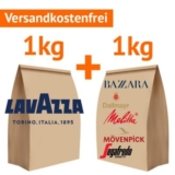 Überraschungspaket: 1kg Lavazza Kaffeebohnen + 1kg eines anderen Herstellers für nur 19,50 Euro
