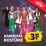 Viele verschiedene Karnevals-Kostüme (Kinder & Erwachsene) ab nur 3,99€