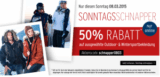 Karstadt Sonntagsschnapper: 50% Rabatt auf ausgewählte Outdoor- und Wintersportbekleidung!