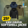 KIRKJUBØUR Softshelljacke (4 Farben, XS-3XL) für 30,94€