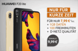 Klarmobil Tarif (1GB Daten + 100 Minuten) für mtl. 7,99 Euro + Huawei P20 Lite für einmalig 9,99 Euro