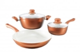 [EBAY] WOW! bratmaxx Ceramic Plus Koch-& Bratset, 5-tlg. [Topfset] Trendfarbe – Kupfer für nur 34,99 Euro inkl. Versand