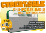[PHILIPS] Cybersale! Philips AE9011 Digitales DAB Radio für nur 19,- Euro inkl. Versand (Vergleich 39,90)