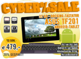 [ASUS] Cyberdeal! ASUS Eee Pad Transformer Prime Tablet TF201-1B072A 32 GB inkl. Docking-Tastatur für nur 479,- Euro