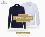 Engelhorn: 2 Poloshirts von Lacoste für Damen und Herren im Set für nur 119,90 Euro inkl. Versand