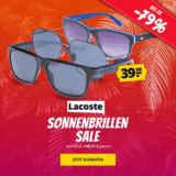 Verschiedene Lacoste Sonnenbrillen für nur je 39,99 Euro im SportSpar Onlineshop