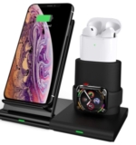Kabellose COULAX  3-in-1 Ladestation für iPhone, Apple Watch und Airpods für 16,19 Euro