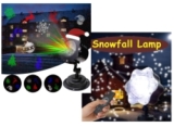 LED Projektionslampe Schneefall-Lichteffekt oder LED Projektionslampe mit Weihnachtsmotiven je nur 15,99 Euro