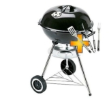 [SATURN] Grilltipp! Landmann Kugelgrill (41,5 cm) + Besteck 3-tlg. für nur 25,- Euro inkl. Filiallieferung!