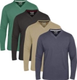 Herren Top V Langarm T-Shirts 4er Pack für nur 33,99€ (statt 39,99€)