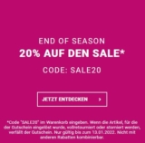 20% Extra-Rabatt auf alle bereits reduzierten Artikel im Lascana Onlineshop!