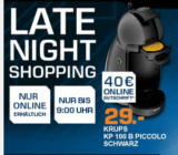 Top! Die Saturn Late Night Shopping Angebote am Mittwoch – z.B. KRUPS KP 100 B Dolce Gusto Kapselmaschine + 40,- Kapselguthaben für nur 29,- Euro