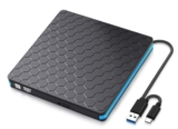 Externes Sawake CD/DVD-Laufwerk mit USB 3.0 und USB Typ C für nur 16,79€ inkl. Prime-Versand