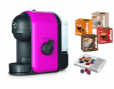 Super! Lavazza LM500 Minu Kaffeekapselmaschine in fuchsia inklusive 76 Kapseln für 19,99 Euro!