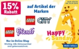 Nur heute: 15% Rabatt auf Lego City und Lego Friends Produkte bei Toys’r’us