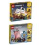 Lego Creator 31109 Piratenschiff und Lego Creator 3-in1-Sets 31132 Wikingerschiff mit Midgardschlange für zusammen nur 152,98€ inkl. Versand