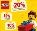 Nur heute! Bis zu 20% Rabatt auf alle LEGO Artikel je nach Bestellwert bei ToysRUs