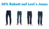 Letzter Tag: 30% Rabatt auf Levi’s (auch bereits reduzierte Artikel) bei Jeans-Direct!