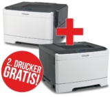 Tipp! LEXMARK CS310dn Farblaserdrucker im Doppelpack für nur 79,- Euro inkl. Versand (statt 169,- Euro)