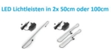 [EBAY WOW! #3] Lux.pro Alu LED-Lichtleiste mit Netzteil, Warmweiß in 100cm oder 2x 50cm für je 19,99 Euro inkl. Versand