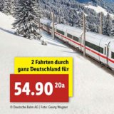 Das Lidl DB-Ticket – 2 IC/ICE Fahrten durch Deutschland für nur 54,90 Euro