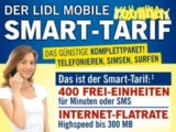 [LIDL] LIDL-Mobile Prepaid mit 400 Freiminuten bzw. SMS in alle Netze und 300 MB Internetflat für 9,95 Euro im Monat.