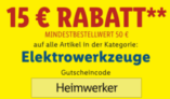 Nur heute: 15,- Rabatt auf Elektrowerkzeuge bei LIDL