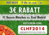 [LIEFERANDO] Nur heute! Pizza-Gutschein über 3,- Euro für Lieferando-Neu- und Bestandskunden (MBW 8,- Euro)