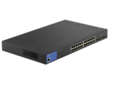 Linksys LGS328PC-EU Gigabit-Ethernet-Switch 24 PoE-Ports managed mit 4 SFP Uplinks für 75,90€