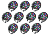 10er-Pack Lixada 15W RGBW LED DMX512 Bühne Licht für nur 73,98 Euro inkl. Lieferung
