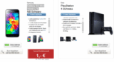 E-Plus MTV Mobile Tarif mit 300 Min, 500 MB Daten und Musikflat + Galaxy S5 Mini + PS4 für 29,95 Euro monatlich!