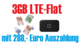 Sim-Only Deal: 3GB LTE Flat Vodafone DataGo M für monatlich 17,49 Euro mit 288,- Euro Auszahlung und LTE W-Lan Router