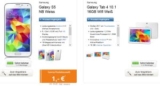 Telekom Complete Comfort S mit Handy + Android Flaggschiff Samsung Galaxy S5 + Apple iPad Mini 16GB + 15.000 Meilen für 29,95 Euro im Monat