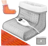 Lospitch elektrischer Fußwärmer (waschbar, Timer, 6 Stufen, Abschaltautomatik, bis Größe 46) für nur 22,03€