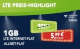Wieder da! Telefonica Flat Allnet Comfort Tarif mit Allnet-Flat + 1GB Datenflat für 5,99 Euro monatlich!