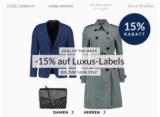 15% Rabatt auf Luxusmarken wie Boss, Burberry oder Kenzo bei Engelhorn + 5,- Euro Gutschein!
