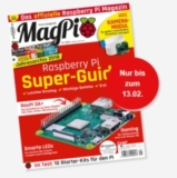 6 Ausgaben der Zeitschrift MagPi für nur 54,80 Euro und dazu 35,- Euro Amazon Gutschein als Prämie