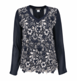 MANDARIN Damen Bluse Blau 009141 für 9,99 Euro bei Outlet46