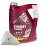 5 Mal 1 Liter MANNOL SAE 5W-30 Longlife Motoröl für nur 19,99 Euro
