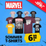 Viele verschiedene MARVEL T-Shirts für nur je 6,99€ zzgl. Versand