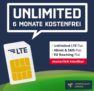 6 Monate Mobilcom Debitel o2 Free Unlimited Basic LTE Allnet Flat für nur einmalig 39,99€ (mtl. kündbar)
