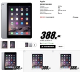 iPad Air 2 16GB WiFi für nur 388,- Euro oder WiFi + 4G für nur 488,- Euro bei Media Markt + MacBook Air 13,3″ für nur 879,- Euro
