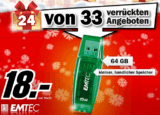 [MEDIA MARKT] Emtec 64GB USB 2.0 Stick für nur 18,- Euro inkl. Lieferung in die Filiale