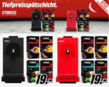 Media Markt Tiefpreisspätschicht mit CREMESSO Cremesso Uno Bundle carbon black oder fire red inkl. 4 Packungen Kapseln für 19,- Euro