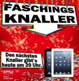[MEDIAMARKT] Ab 20 Uhr! Apple iPad 2 mit 16GB Speicher und mit WiFi in schwarz und weiß für 333,- Euro