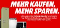 „Mehr kaufen – Mehr sparen“ Aktion bei MediaMarkt mit vielen günstigen Küchengroßgeräten (Kühlschrank, Herd, Geschirrspüler uvm.)