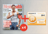 4 Ausgaben Men’s Health Abo für 24€ + 20€ Amazon-Gutschein