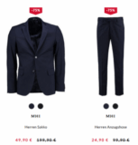 Anzug-Sale bei Engelhorn mit zu zu 75% Rabatt – z.B. MHI Anzug für nur 74,80 Euro